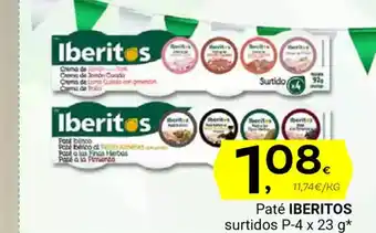 Supermercados Dani IBERITOS Paté oferta