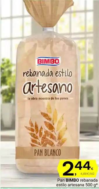 Supermercados Dani BIMBO Pan rebanada estilo artesana oferta