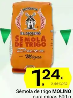 Supermercados Dani MOLINO Sémola de trigo para migas oferta