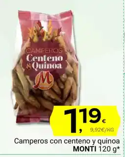 Supermercados Dani MONTI Camperos con centeno y quinoa oferta