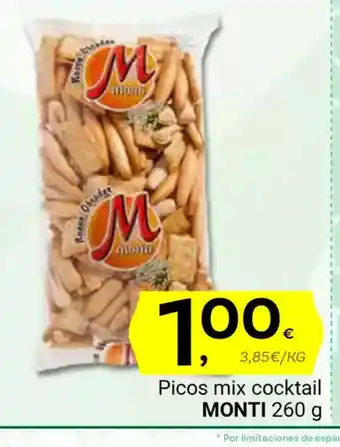 Supermercados Dani MONTI Picos mix cocktail oferta