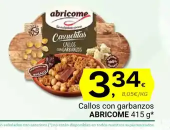 Supermercados Dani ABRICOME Callos con garbanzos oferta