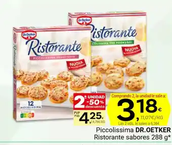 Supermercados Dani DR. OETKER Piccolissima Ristorante sabores oferta