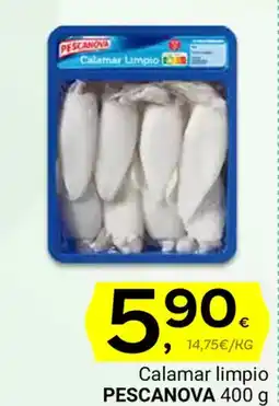 Supermercados Dani PESCANOVA Calamar Limpio oferta