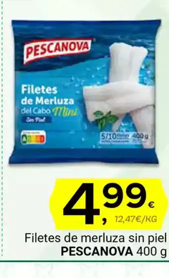 Supermercados Dani PESCANOVA Filetes de merluza sin piel oferta