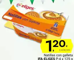 Supermercados Dani IFA ELIGES Natillas con galleta oferta