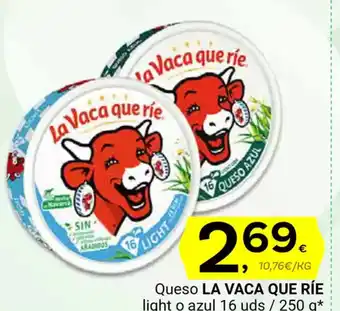 Supermercados Dani LA VACA QUE RÍE Queso light o azul 16 uds oferta