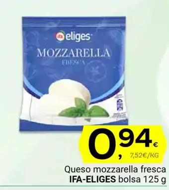 Supermercados Dani IFA ELIGES Queso mozzarella fresca oferta