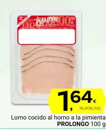 Supermercados Dani PROLONGO Lomo cocido al horno a la pimienta oferta