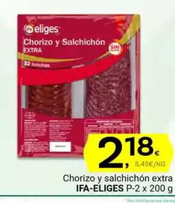 Supermercados Dani IFA-ELIGES Chorizo y salchichón extra oferta