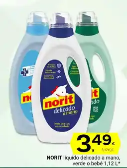 Supermercados Dani NORIT líquido delicado a mano, verde o bebé oferta