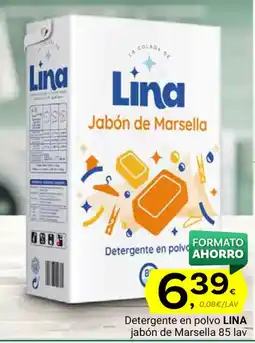 Supermercados Dani LINA Detergente en polvo jabón de Marsella 85 lav oferta