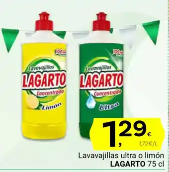 Supermercados Dani LAGARTO Lavavajillas ultra o limon oferta