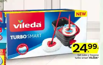 Supermercados Dani VILEDA Set cubo y fregona turbo smart oferta