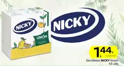 Supermercados Dani NICKY Servilletas limón oferta