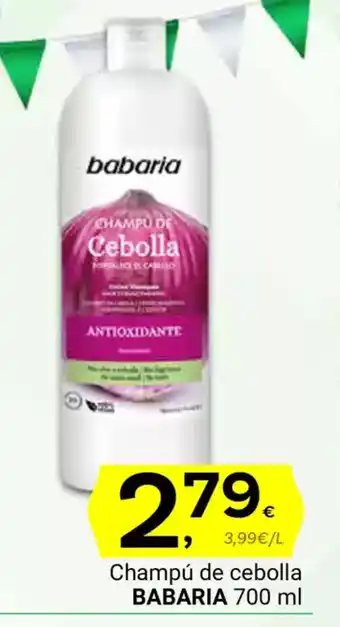 Supermercados Dani BABARIA Champú de cebolla oferta