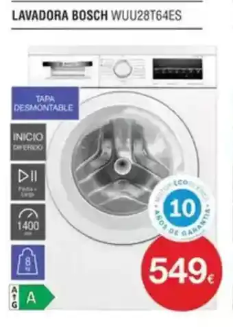 Milar BOSCH Lavadora WUU28T64ES oferta