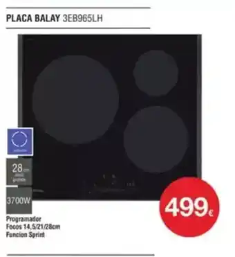 Milar Placa balay 3EB965LH oferta