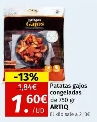 Maskom Supermercados ARTIQ Patatas gajos congeladas oferta