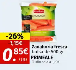 Maskom Supermercados PRIMEALE Zanahoria fresca oferta