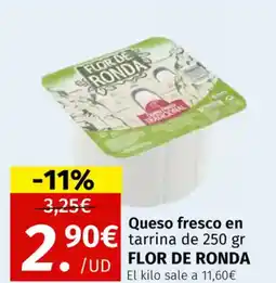 Maskom Supermercados FLOR DE RONDA Queso fresco oferta