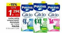 Maskom Supermercados PULEVA Leche calcio entera/semi/ desnatada oferta