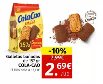 Maskom Supermercados COLA CAO Galletas bañadas oferta