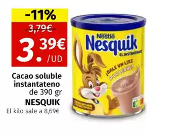 Maskom Supermercados NESQUIK Cacao soluble instantateno oferta