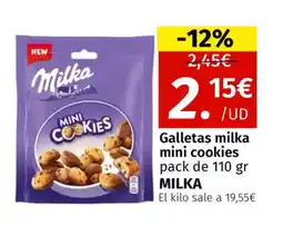 Maskom Supermercados MILKA Galletas milka mini cookies oferta