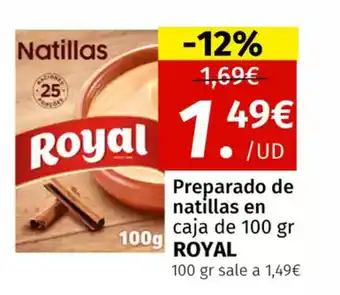 Maskom Supermercados ROYAL Preparado de natillas en oferta