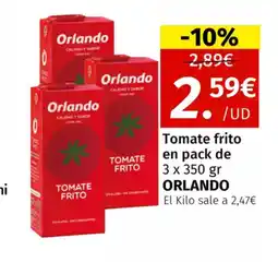 Maskom Supermercados ORLANDO Tomate frito oferta