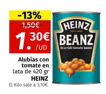 Maskom Supermercados HEINZ Alubias con tomate oferta