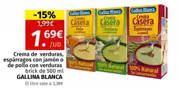 Maskom Supermercados GALLINA BLANCA Crema de verduras, espárragos con jamón o de pollo con verduras oferta