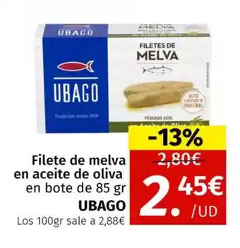 Maskom Supermercados UBAGO Filete de melva en aceite de oliva oferta