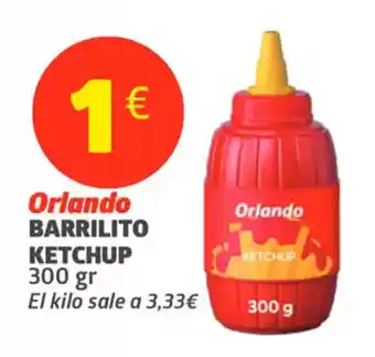 Maskom Supermercados ORLANDO Barrilito ketchup oferta