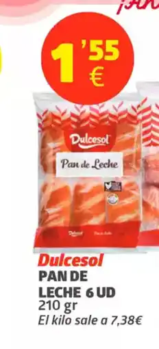 Maskom Supermercados DULCESOL Pan de leche oferta