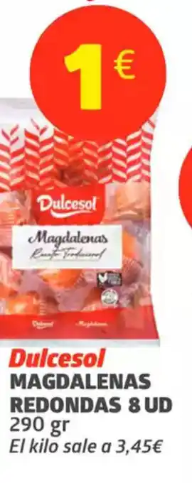 Maskom Supermercados DULCESOL Magdalenas redondas oferta