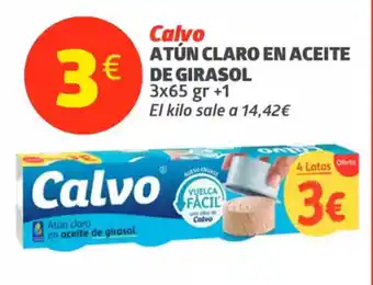 Maskom Supermercados CALVO Atún claro en aceite € de girasol oferta