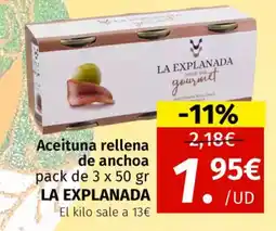 Maskom Supermercados LA  Aceituna rellena de anchoa oferta