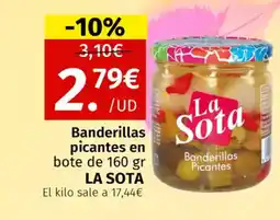 Maskom Supermercados LA SOTA Banderillas picantes en oferta