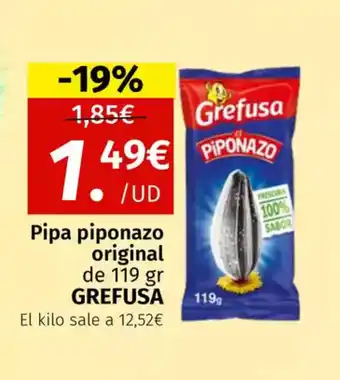 Maskom Supermercados GREFUSA Pipa piponazo original oferta