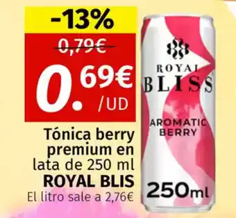 Maskom Supermercados ROYAL BLIS Tónica berry premium en oferta