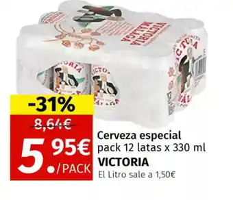 Maskom Supermercados VICTORIA Cerveza especial oferta