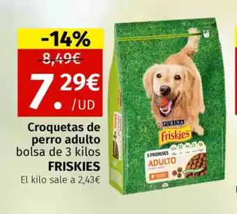 Maskom Supermercados FRISKIES Croquetas de perro adulto oferta