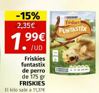 Maskom Supermercados Friskies funtastix de perro oferta