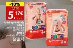 Maskom Supermercados PASITOS Pañal aprendizaje oferta