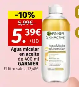 Maskom Supermercados GARNIER Agua micelar en aceite oferta