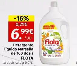 Maskom Supermercados FLOTA Detergente líquido Marsella de 100 dosis oferta