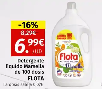 Maskom Supermercados FLOTA Detergente líquido Marsella de 100 dosis oferta