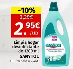 Maskom Supermercados SANYTOL Limpia hogar desinfectante oferta